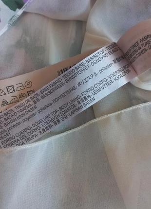 Massimo dutti! оригинал! яркая шифоновая блуза, блузка5 фото