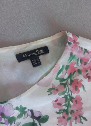 Massimo dutti! оригинал! яркая шифоновая блуза, блузка2 фото