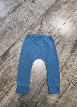 Штани бавовняні, next, р. 9-12міс., 74-80, довжина 41см