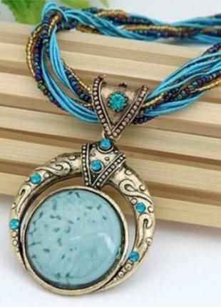 Намисто чокер кольє кулон стильна оригінальна прикраса бохо вінтаж