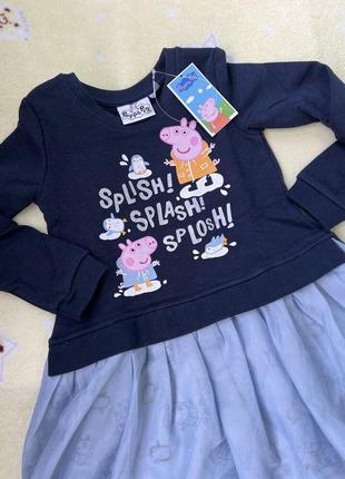 Peppa pig.шикарне плаття для дівчинки 98/104 р