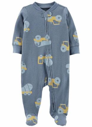 Бавовняний чоловічок сліп піжама термо carter’s картерс для хлопчика