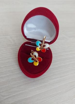 Сережки,серьги, метелик