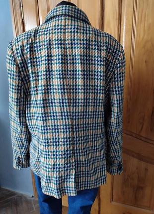 Стильний піджак в клітинку на підкладці  батал новий5 фото
