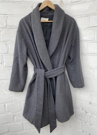 Стильное теплое пальто халат h&m