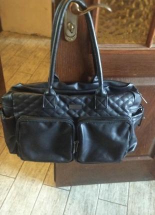 Дорожная сумка из кожзама унисекс