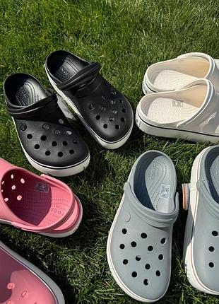 Стильная и удобная обувь крокс на платформе crocs crocband platform2 фото