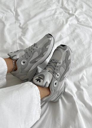 Adidas astir white silver кроссовки