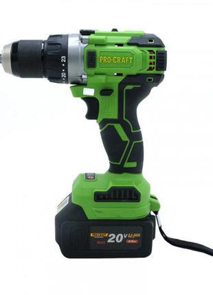 Шурупокрут акумуляторний procraft pa-21li з акб та зарядним