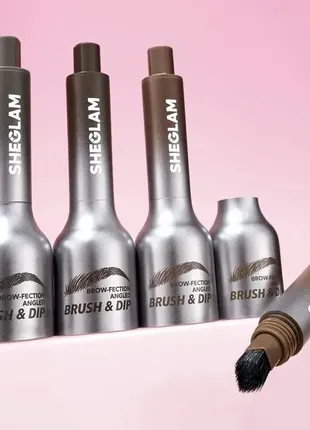 Подводка для бровей от sheglam brow-fection angled brush &amp; dip