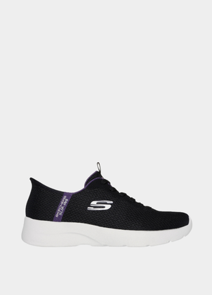 Оригинальные женские кроссовки skechers / скечерс черного цвета