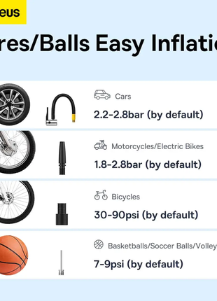 Автонасос baseus на акумуляторі міні компресор supermini pro c11159300111-00 8