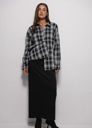 Картата сорочка oversize4 фото