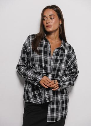 Картата сорочка oversize2 фото