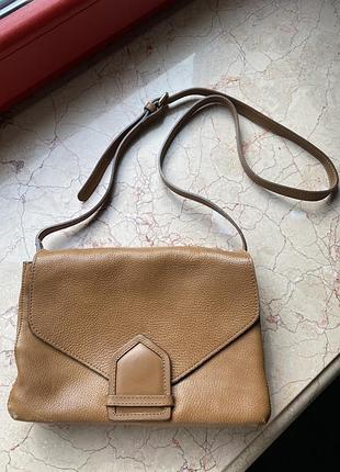 Кожаная сумка massimo dutti