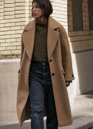 Пальто букле zara