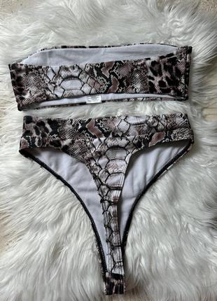 Купальник раздельный бикини бандо missguided5 фото
