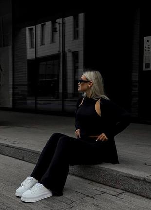 Костюм тройка ( топ+кардиган+брюки)