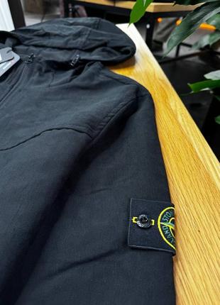 Ветровка stone island в черном цвете