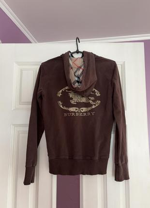 Зіп худі burberry кофта в стрази y2k