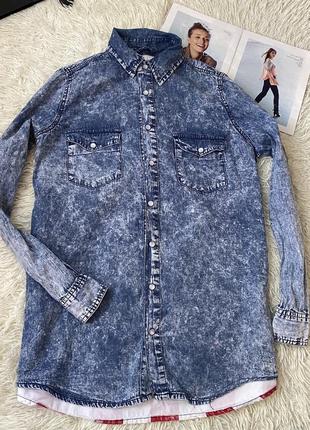 Джинсова сорочка жіноча xs-s розмір
