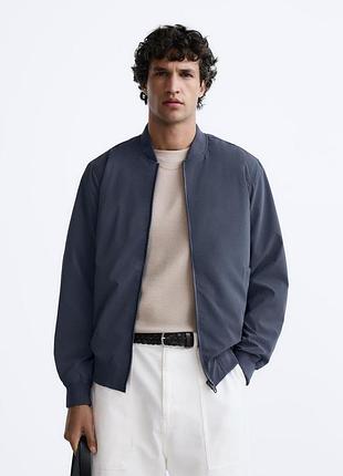 Легкий бомбер zara чоловічий
