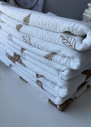 Пеленки непромокаючі , байка , муслін , хлопок