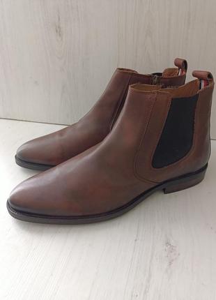 Ботинки кожаные tommy hilfiger