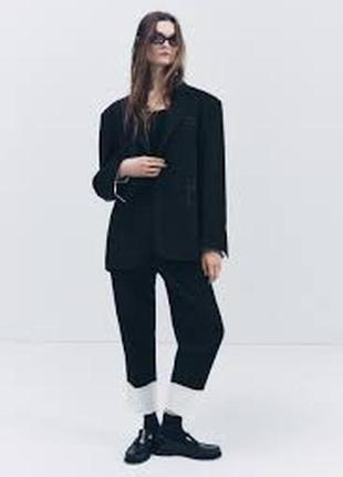 Крутые брюки с подворотом от zara
