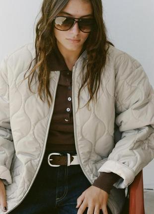 Водоотталкивающая куртка zara новая коллекция,стеганая куртка zara