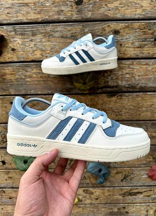 Кроссовки adidas rivalry low кожа кеды. кожаный мужественный кед кроссовки