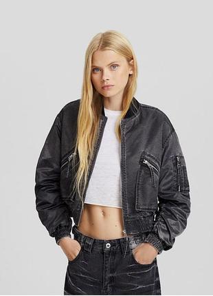 Новий бомбер bershka / куртка bershka