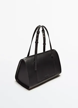 Кожаная сумка massimo dutti 6924/622