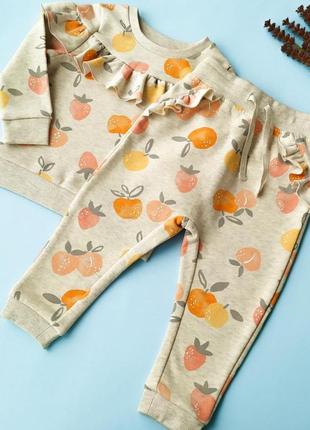 Серый костюм george hm mango NBA gap primark комплект флисовый для девочки