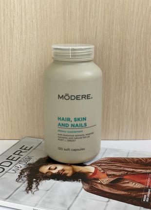 Hair, skin and nails modere - вітаміні модере для волосся, шкіри, нігтів1 фото