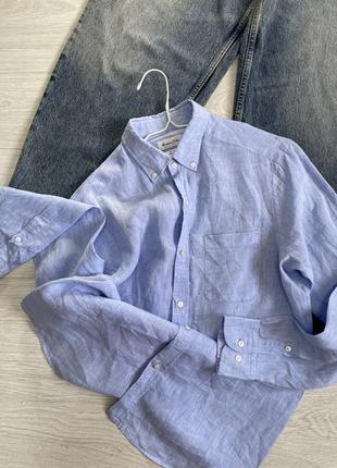 Лляна сорочка massimo dutti