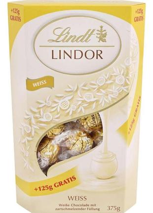 Конфеты lindt lindor weiss 375g