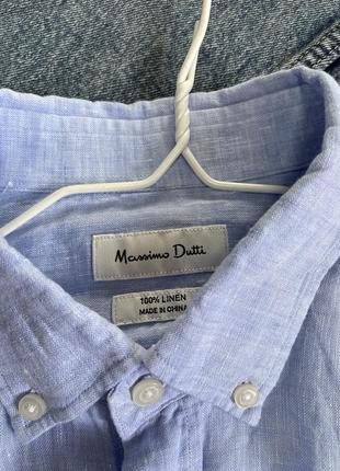 Лляна сорочка massimo dutti2 фото