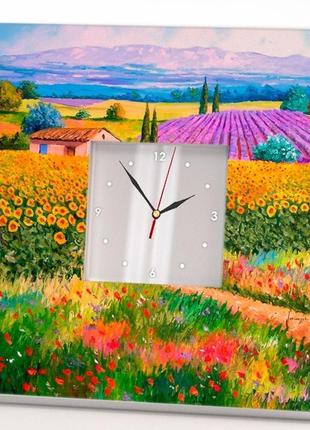 Сучасний настінний годинник "поле лаванди" декор для спальні, дому, офісу, подарунок для коханої, ма