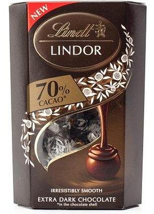 Конфеты lindt lindor 70% extra dunkel 375g