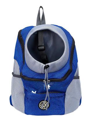 Рюкзак-переноска venxius d-07 blue s для котів і собак (gold_8713-35165)