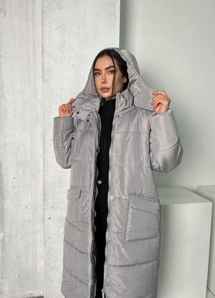 Женское пальто длинное