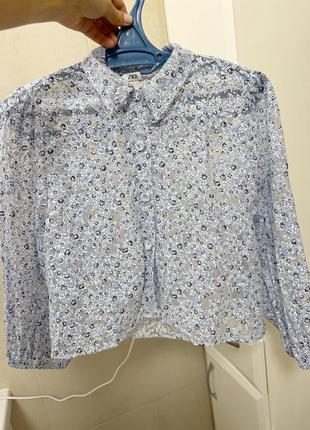 Вкорочена блуза zara