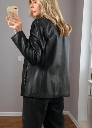 Жакет пиджак кожаный 100% натуральная кожа6 фото