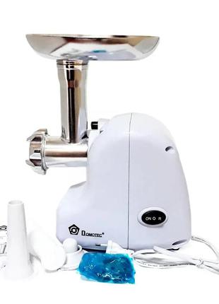 М'ясорубка електрична domotec 2017ms електром'ясорубка з реверсом і насадкою для ковбаси 2500 вт