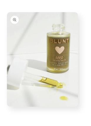 Легкое масло blunt skincare seed hydrating face oil