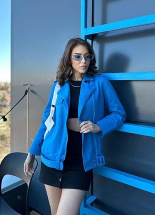 Джинсова куртка косуха