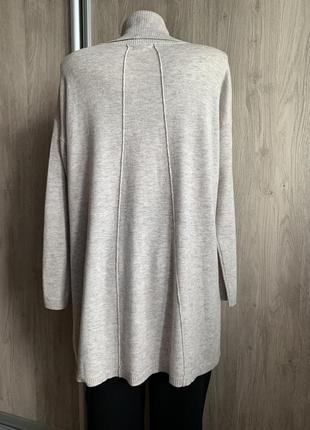 Fat face стильный свитер водолазка шерсть/кашемир в составе