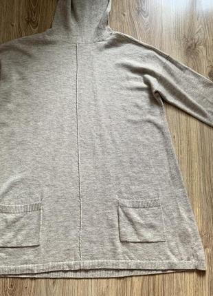 Fat face стильный свитер водолазка шерсть/кашемир в составе