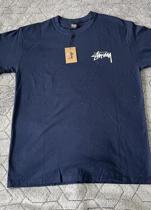 Футболка stussy неперевершеної якості синя